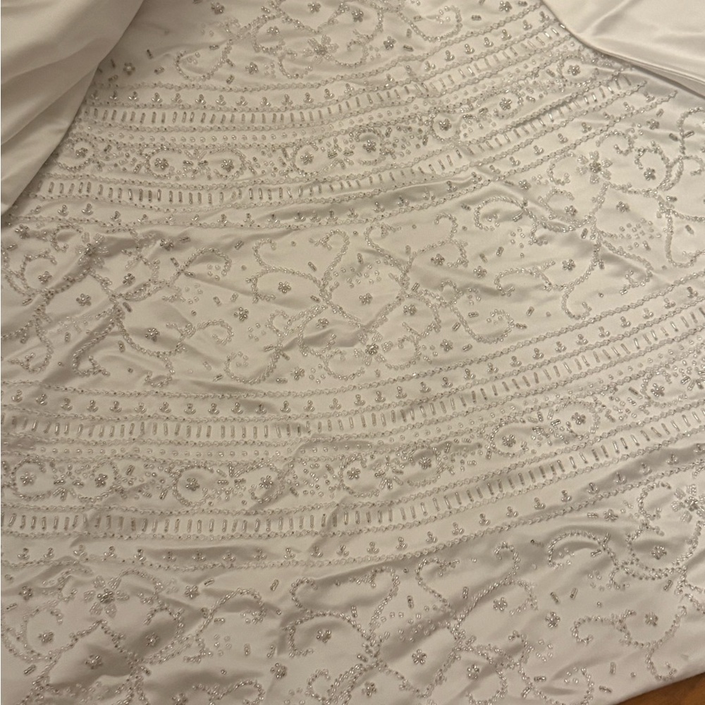 Private Label White Beaded Wedding Dress - Picture 6 of 9